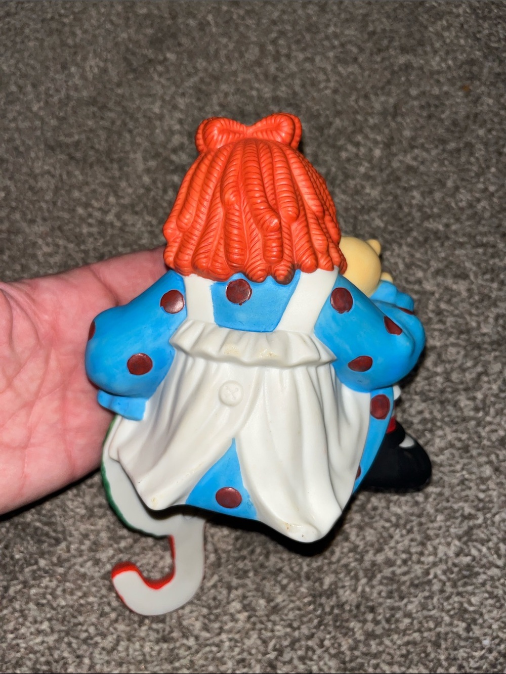 Vintage Flambro 4567 4568 Raggedy Ann Andy Christmas Stocking Mantle Figurines - Picture 8 of 15